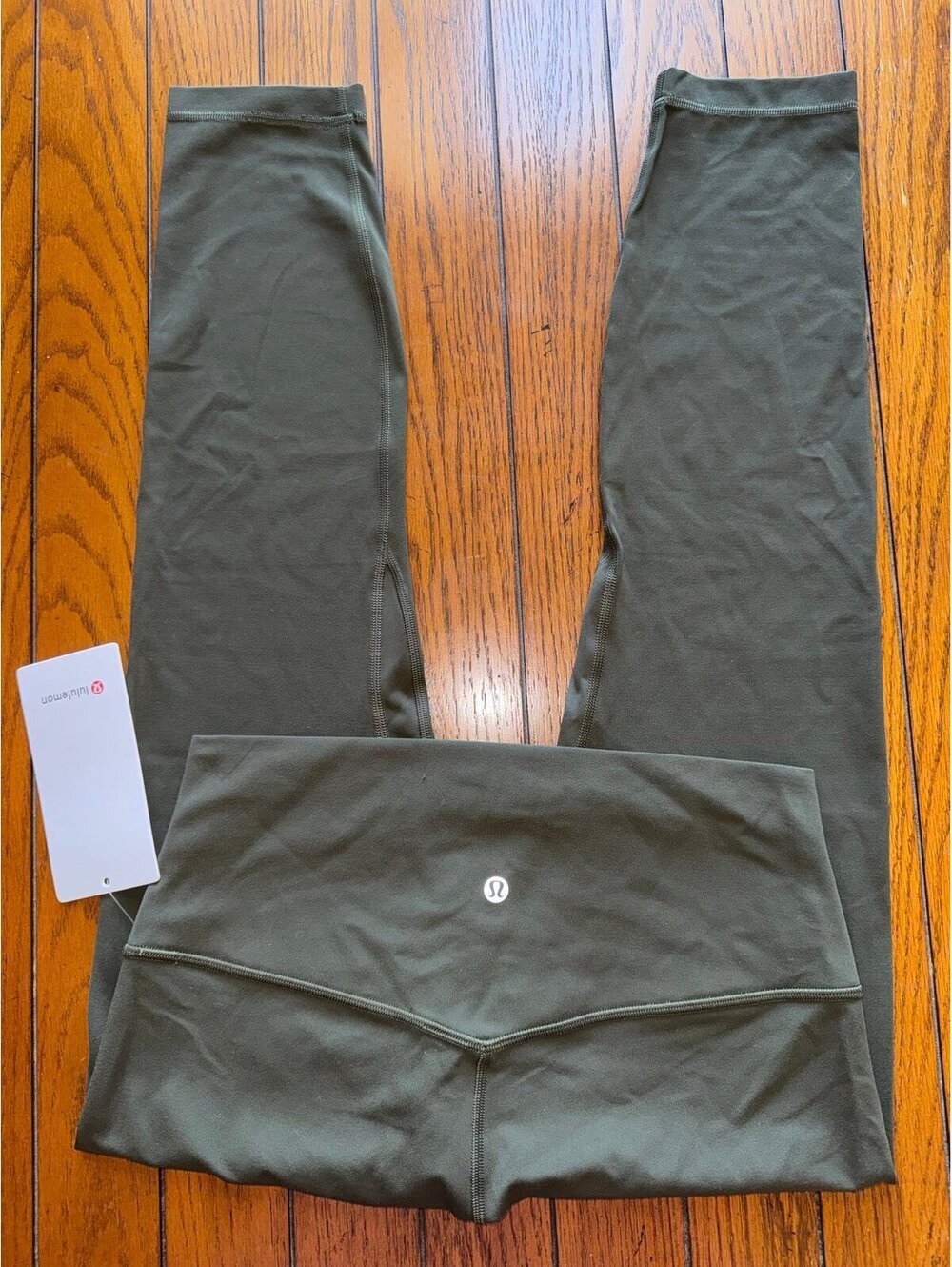 Lululemon Align High Rise 25” Dark Olive Size 10 NWT
